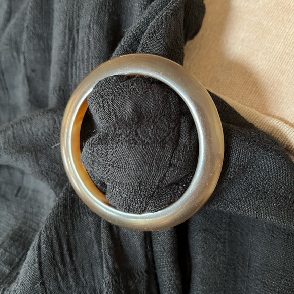 American Eagle women medium black faux wrap sundress - Picture 8 of 12